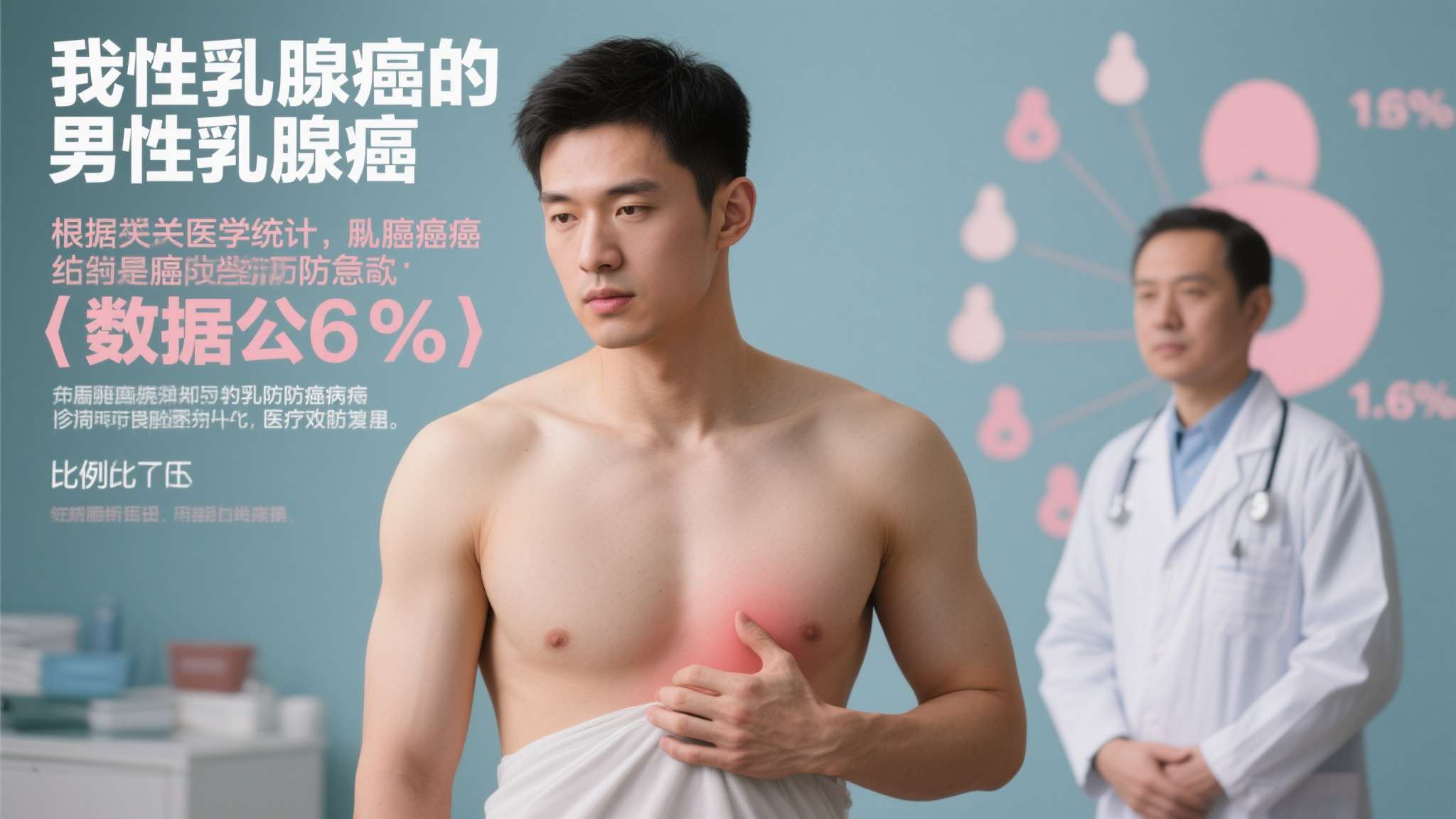 广西南宁某男子胸部有硬块未在意 1年后竟确诊乳腺癌!是真的吗 很多人对"男性乳腺癌"感到陌生,但数据不会说谎。根据相关医学统计,男性乳腺癌约占